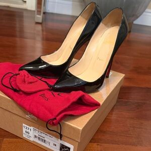 Christian Louboutin Black Patent Leather Heels